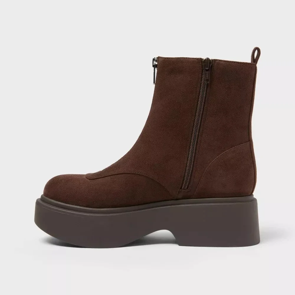 Women's Honor Ankle Boots by Wild Fable Dark Brown Size 8 New With Tags